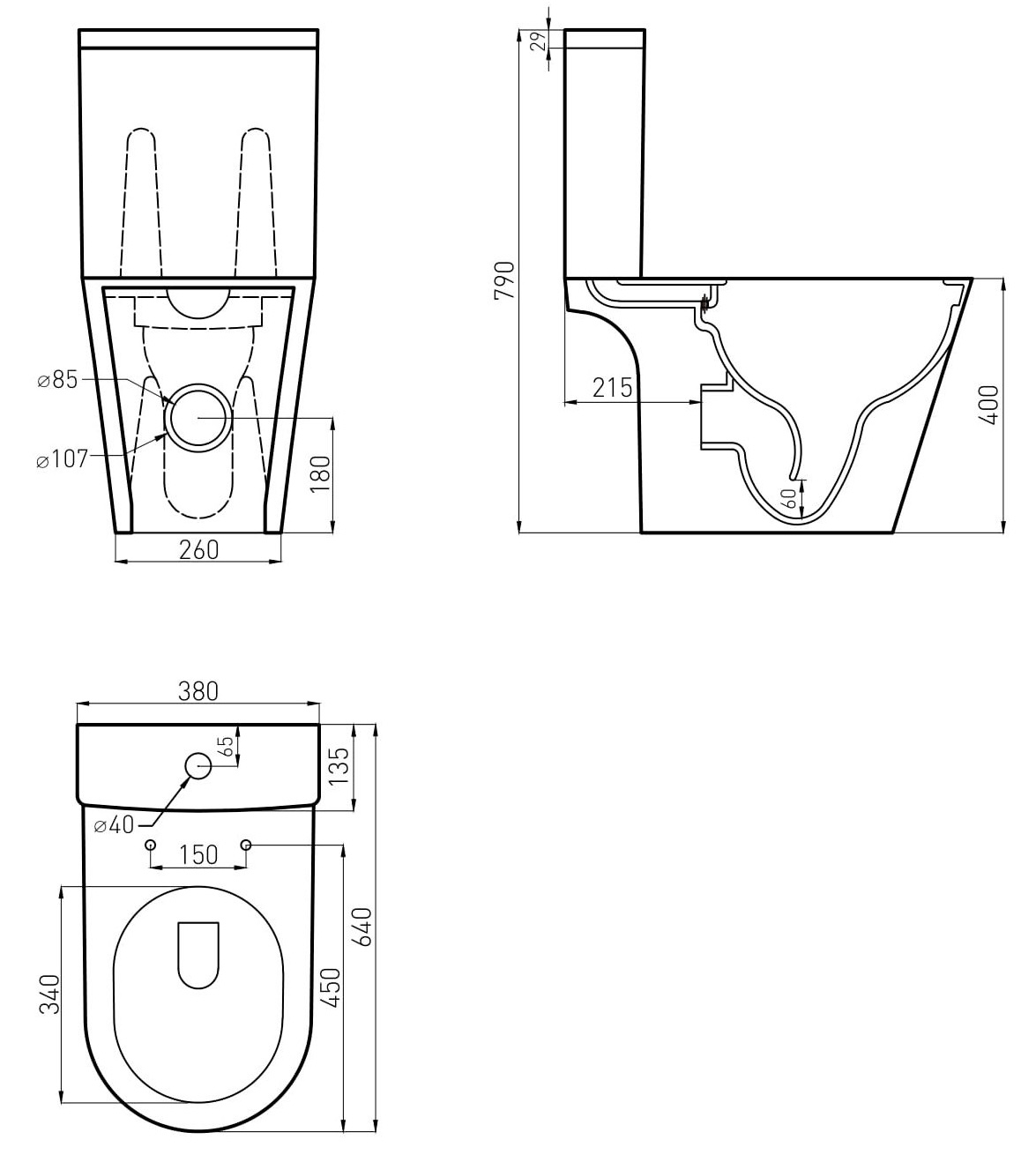 Imprese Vaclav c06206403 Габаритні розміри