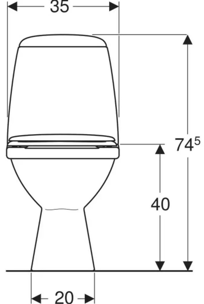 Kolo Solo з кришкою soft-close S7923200UA Габаритні розміри