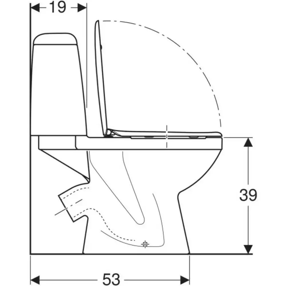 Kolo Solo з кришкою soft-close S7923200UA Габаритні розміри