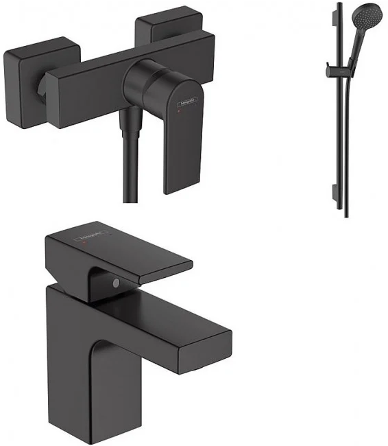 Набір змішувачів Hansgrohe Vernis Shape Black Matt 71560444