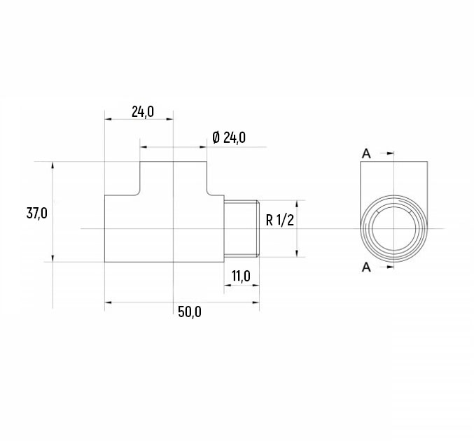 Navin 1/2" (25-029430-8202) хром Габаритные размеры