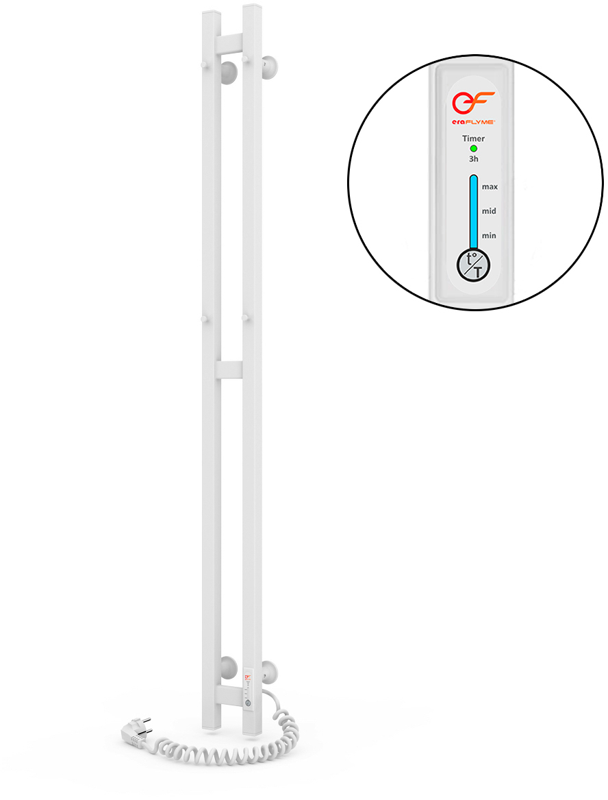 Полотенцесушитель Eraflyme EF duet R White характеристики - фотография 7