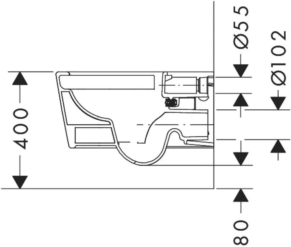 Hansgrohe EluPura Q 540 60194450+60150450 Габаритные размеры