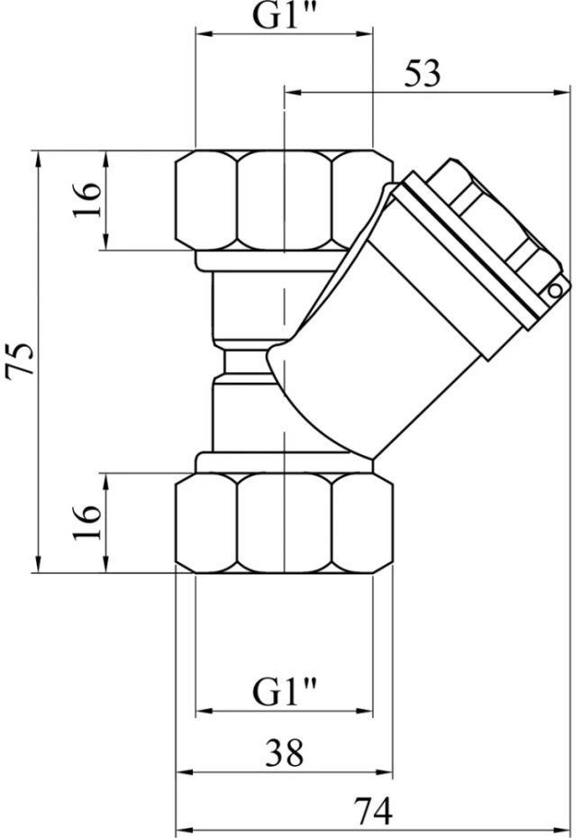 STA Premium (DN) 25 ВВ (CV022619) Габаритные размеры