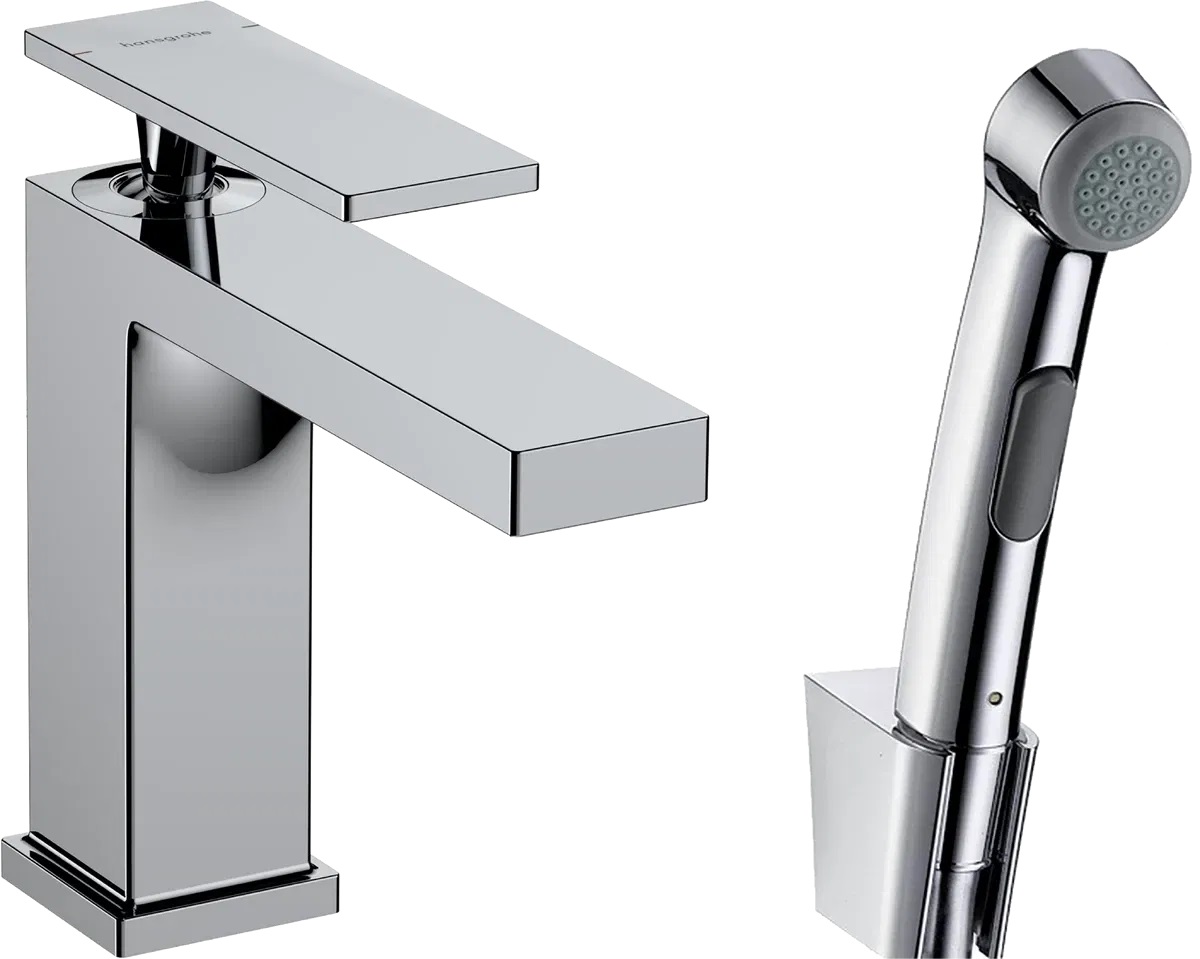 Смеситель для умывальника и биде Hansgrohe Tecturis E 110 Chrome 73210000