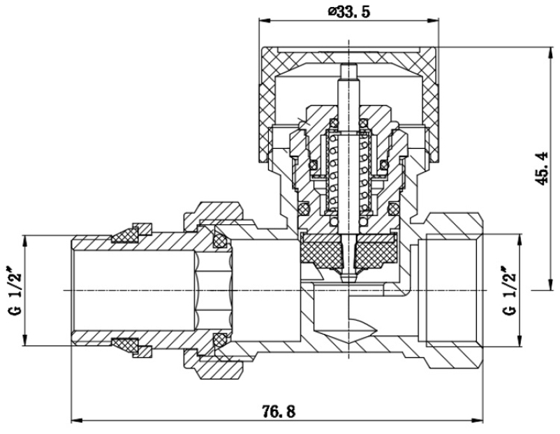 SD Forte 1/2" SF239W15 Габаритні розміри