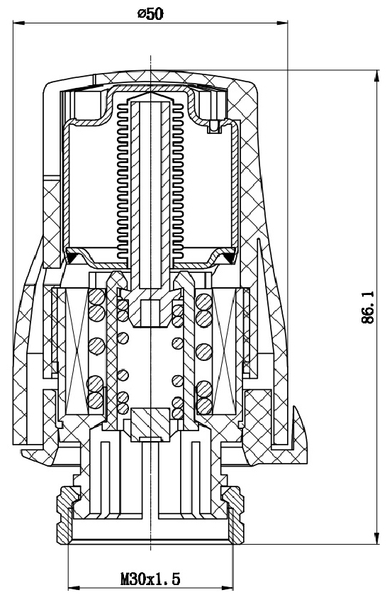 SD Forte М30х1,5 SF254 Габаритные размеры