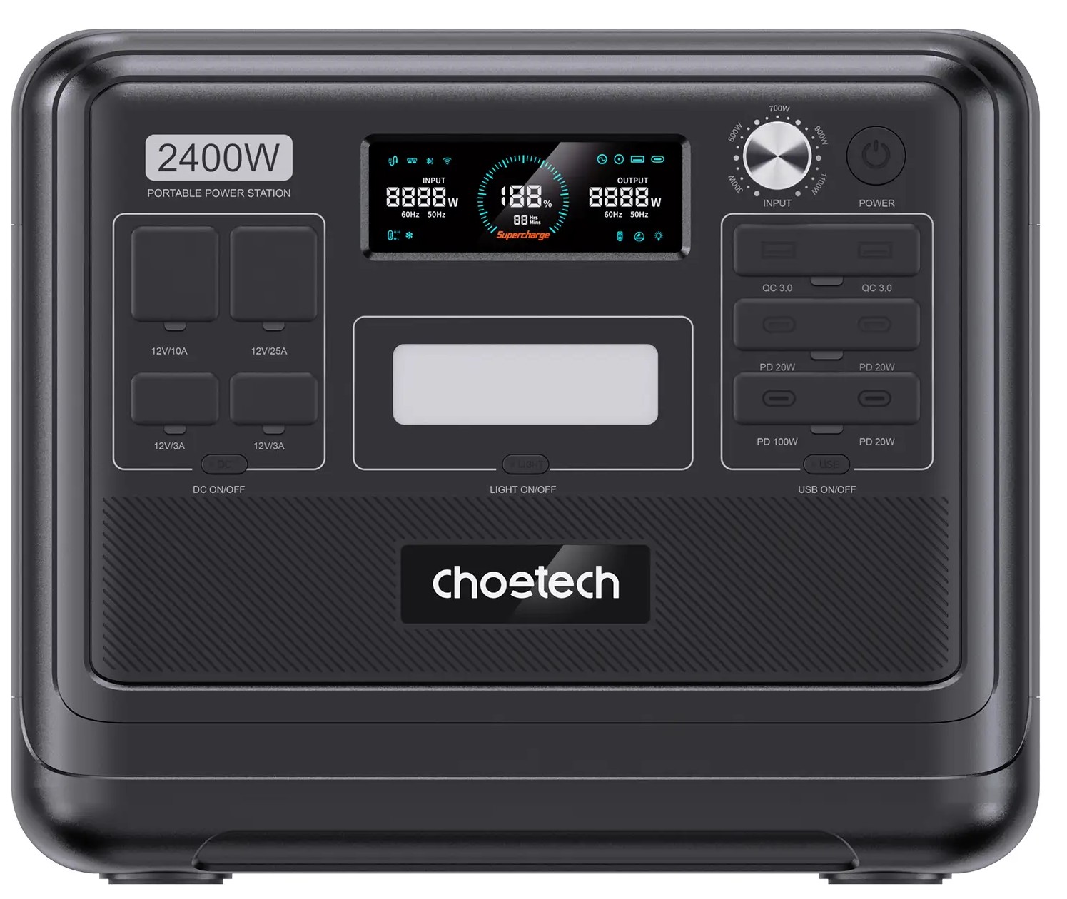 Choetech BS008, 2400Вт / 2048Вт*год