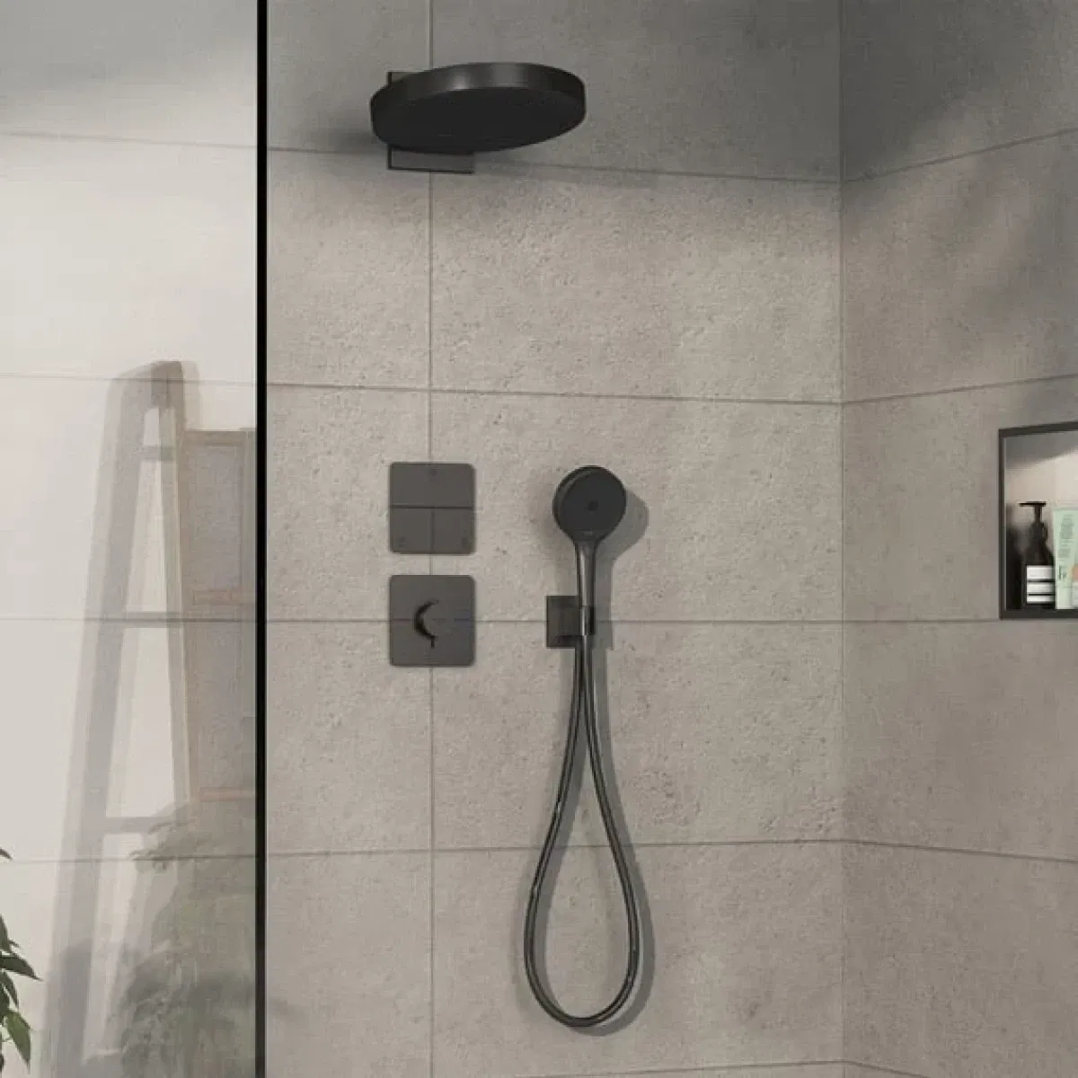 продаём Hansgrohe ShowerSelect Comfort Q Brushed Black Chrome 15589340 в Украине - фото 4