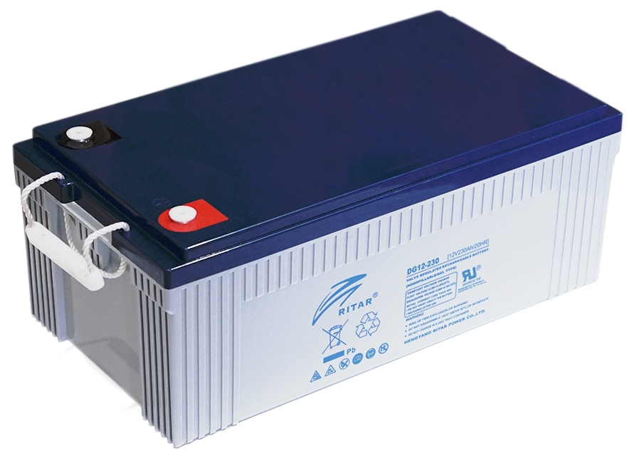 Ritar DG12-230, Gray Case, Gel 12V 230Ah