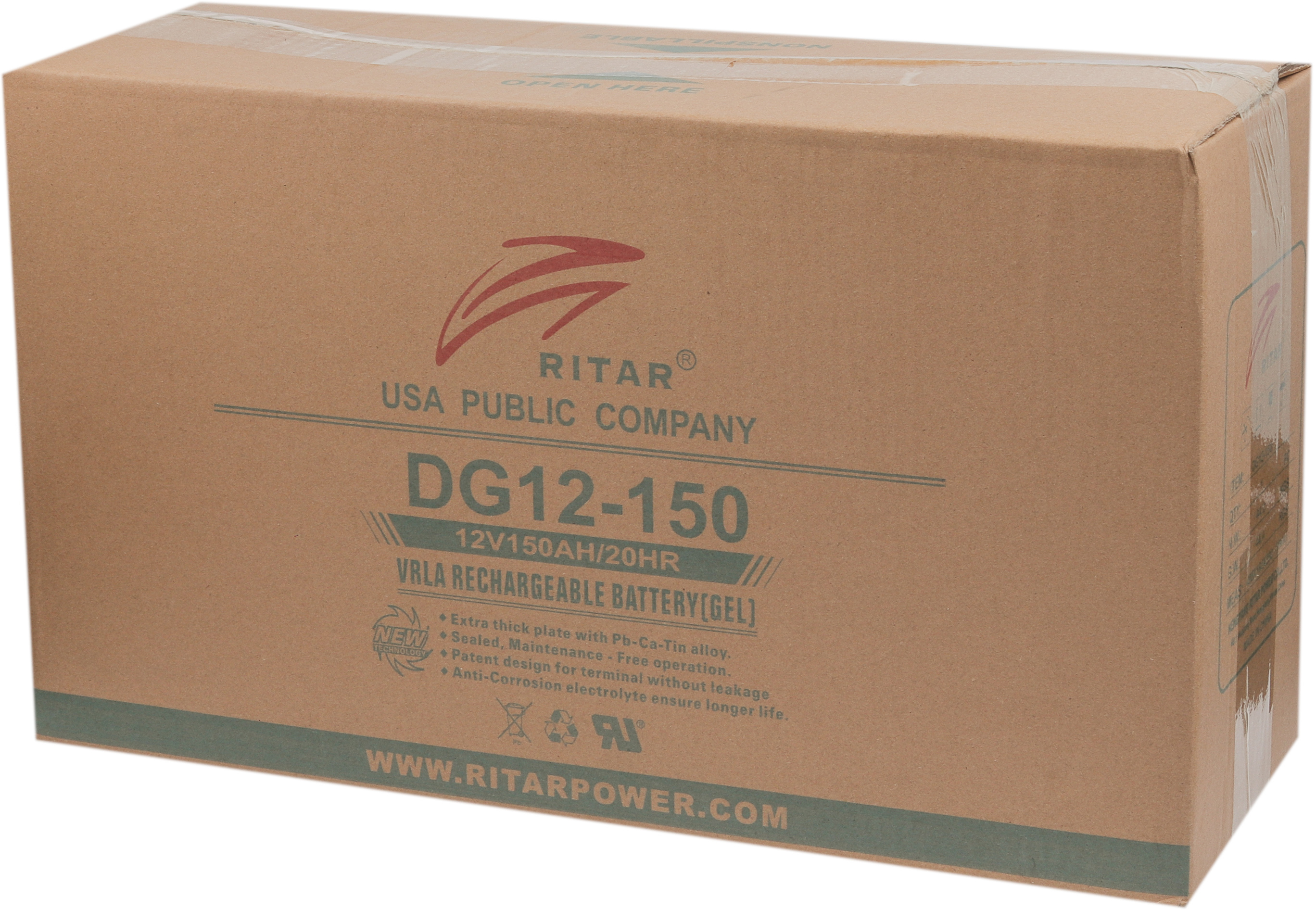 Аккумулятор Ritar DG12-120, Gray Case, Gel 12V 120Ah цена 14040 грн - фотография 2