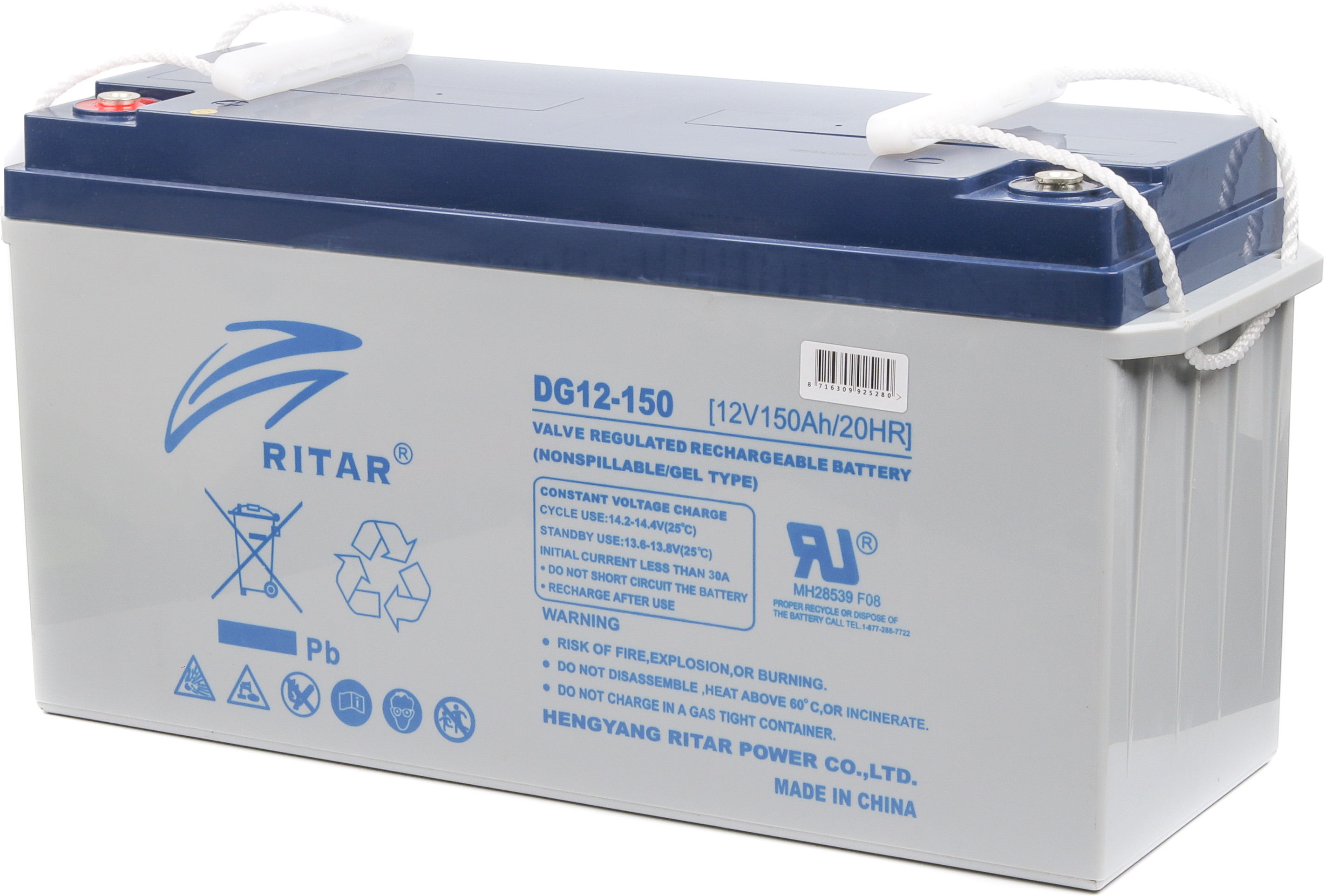 Аккумулятор Ritar DG12-120, Gray Case, Gel 12V 120Ah