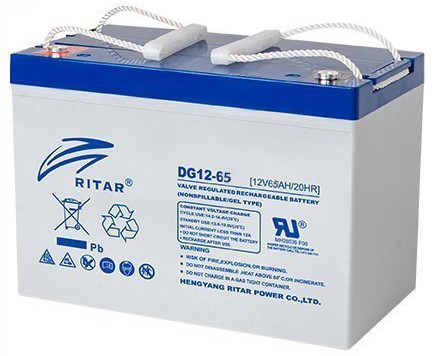 Ritar DG12-65, Gray Case, Gel 12V 65Ah