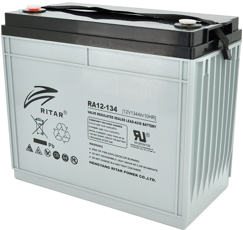 Ritar RA12-134, Gray Case, AGM 12V 134Ah