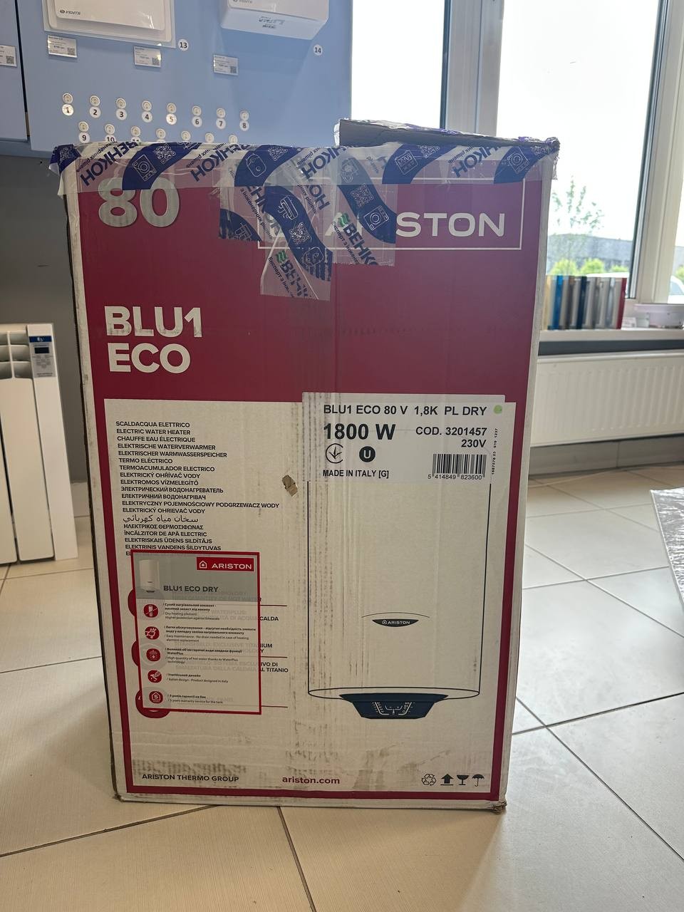 Бойлер Ariston BLU1 ECO 80 V 1,8K PL DRY уценка инструкция - изображение 6