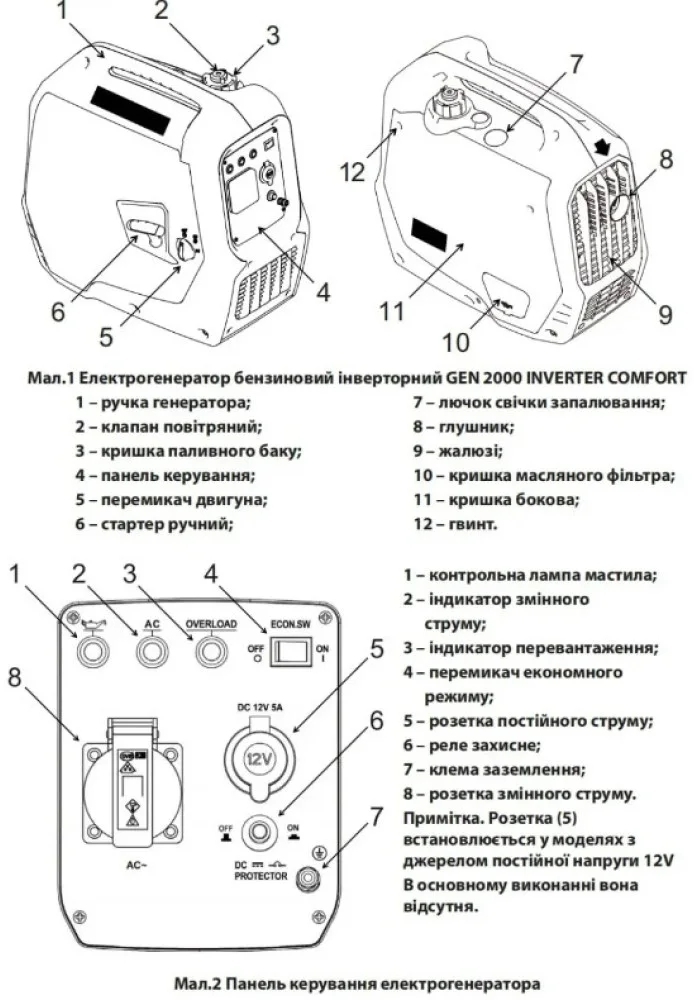 Генератор Aruna GEN 2000 Inverter Comfort цена 20762 грн - фотография 2