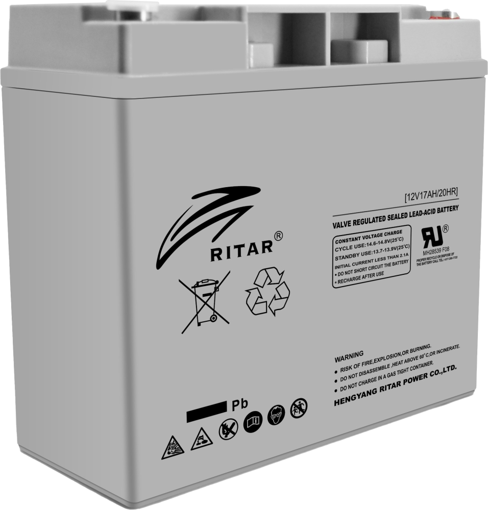 Ritrar RT12170H, Gray Case, AGM 12V 17Ah