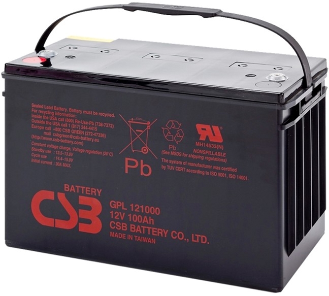 Аккумулятор CSB GPL121000, 12V 100Ah