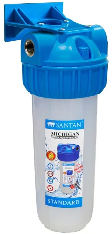 Магістральний фільтр Santan Michigan 3PS, 1/2" з картриджем (240438065) ціна 0 грн - фотографія 2