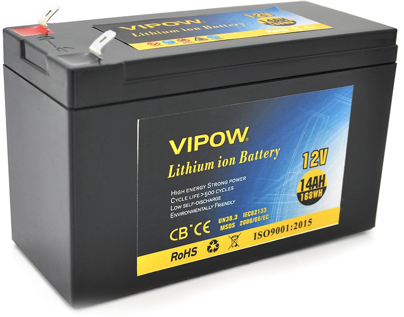 Аккумулятор Vipow 12V 14Ah Li-ion 18650, (3S7P) (VP-12140LI)