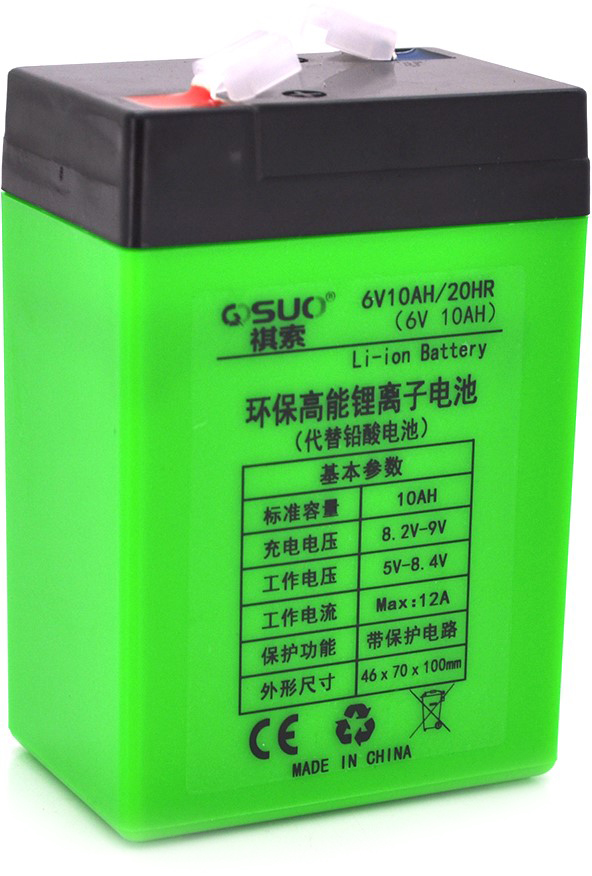 Акумулятор QiSuo 6V 10A Li-ion 18650 (QS-6010)