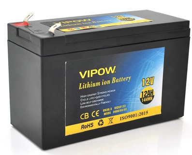 Акумулятор Vipow 12V 12Ah Li-ion (VP-12120LI) в Одесі