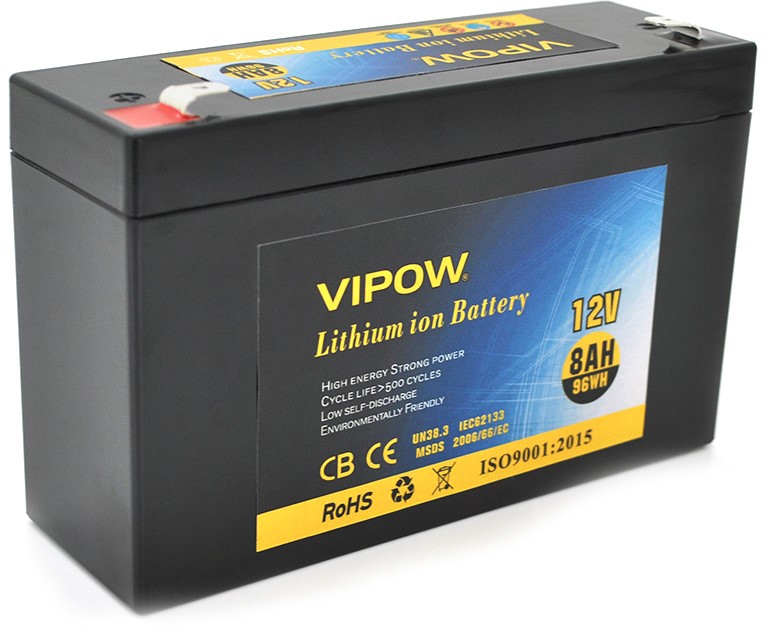 Vipow 12V 8Ah Li-ion (VP-1280LI)