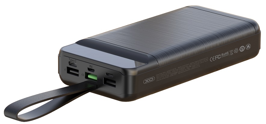 товар XO PR157 - 40000 mAh 3-Input PD20W + QC22.5W with light (Black) - фото 13