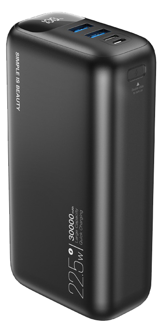 XO PR200 - 30000 mAh PD20W + QC22.5W Black