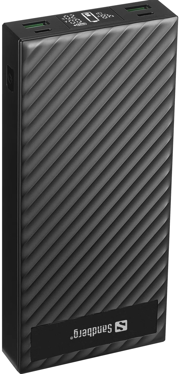 Повербанк Sandberg Powerbank 30000mAh PD 100W Black (420-87) ціна 5885 грн - фотографія 2