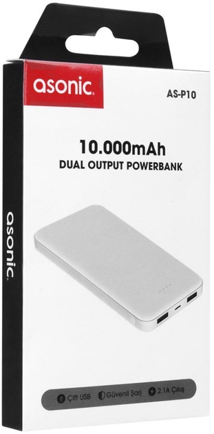 в продаже Повербанк Voltronic Asonic AS-P10 10000mAh White - фото 3