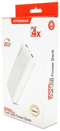 Повербанк Hypergear 20000mAh Fast Charge , 2*USB, Q24, White цена 1200 грн - фотография 2