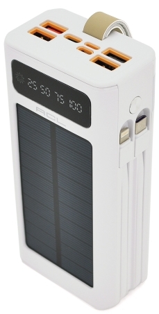 Павербанк на сонячній батареї ACL PW-90 30000mAh White