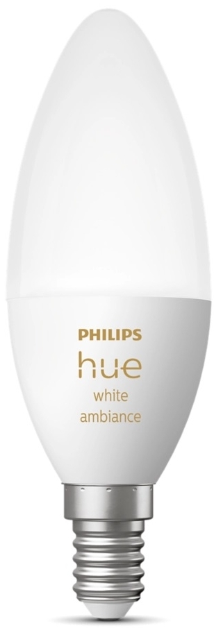 в продажу Розумна лампа Philips Hue E14, 5.2W(40Вт), 2200K-6500K, Tunable white, ZigBee, Bluetooth, дим (929002294403) - фото 3