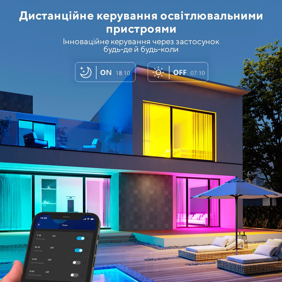 Розумна лампа Govee H6004, E27, 8W, 800Lm, RGB, WI-FI/Bluetooth, Білий огляд - фото 8