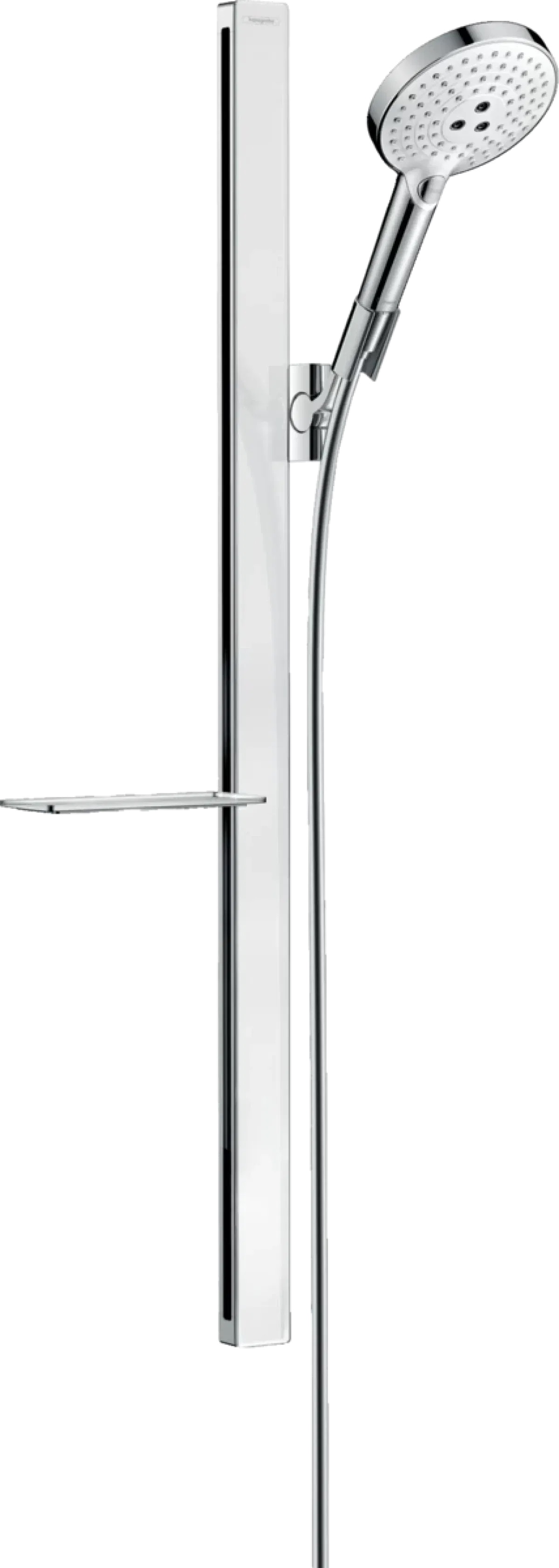 Душовий набір Hansgrohe Raindance Select S 120 3jet EcoSmart із душовою штангою 90 cm та мильницею 27649400