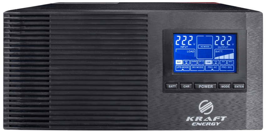 Джерело безперебійного живлення Kraft Energy KRF-AVR1000VA/800W-12V ціна 6930 грн - фотографія 2