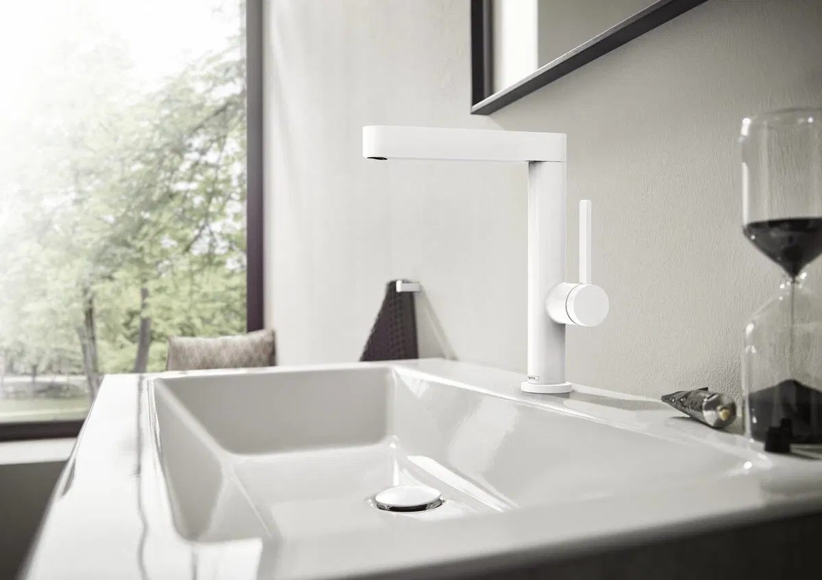 Смеситель для умывальника Hansgrohe Finoris 230 Matt White 76060700 цена 21973 грн - фотография 2