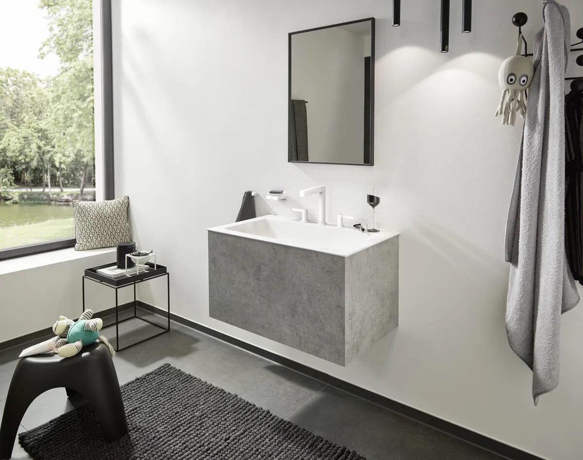 Смеситель для умывальника Hansgrohe Finoris 160 Matt White 76034700 цена 24044 грн - фотография 2