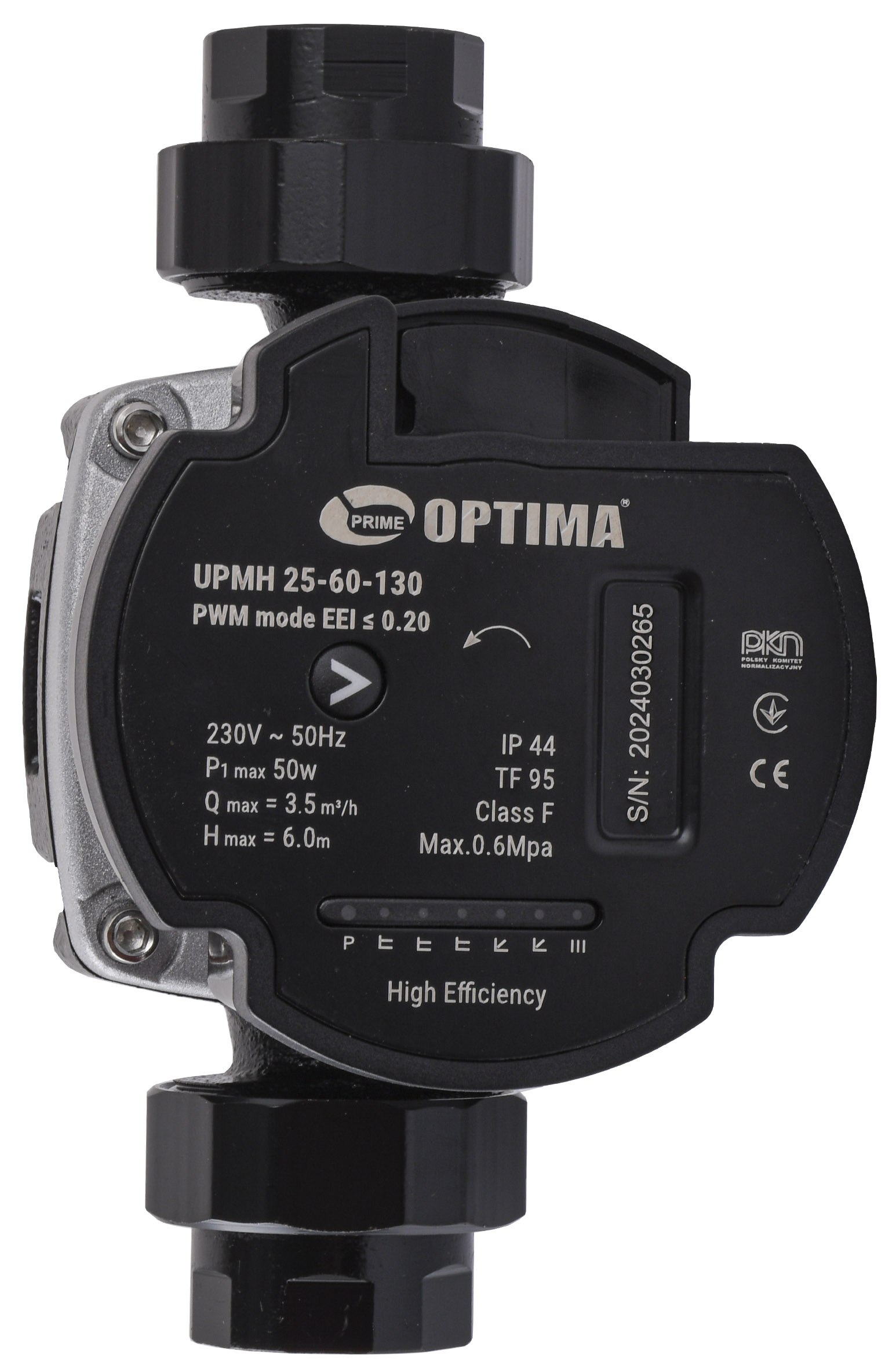 Циркуляційний насос Optima PRIME UPMH 25-60AUTO 130мм + гайки ціна 4904 грн - фотографія 2