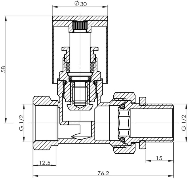 SD Forte 1/2" SF235W15 Габаритные размеры