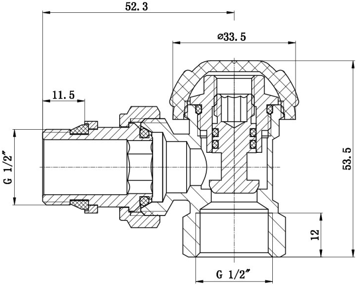 SD Forte Powerful 1/2" SF233W15 Габаритные размеры