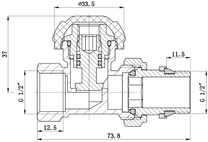 SD Forte Powerful 1/2" SF231W15 Габаритные размеры