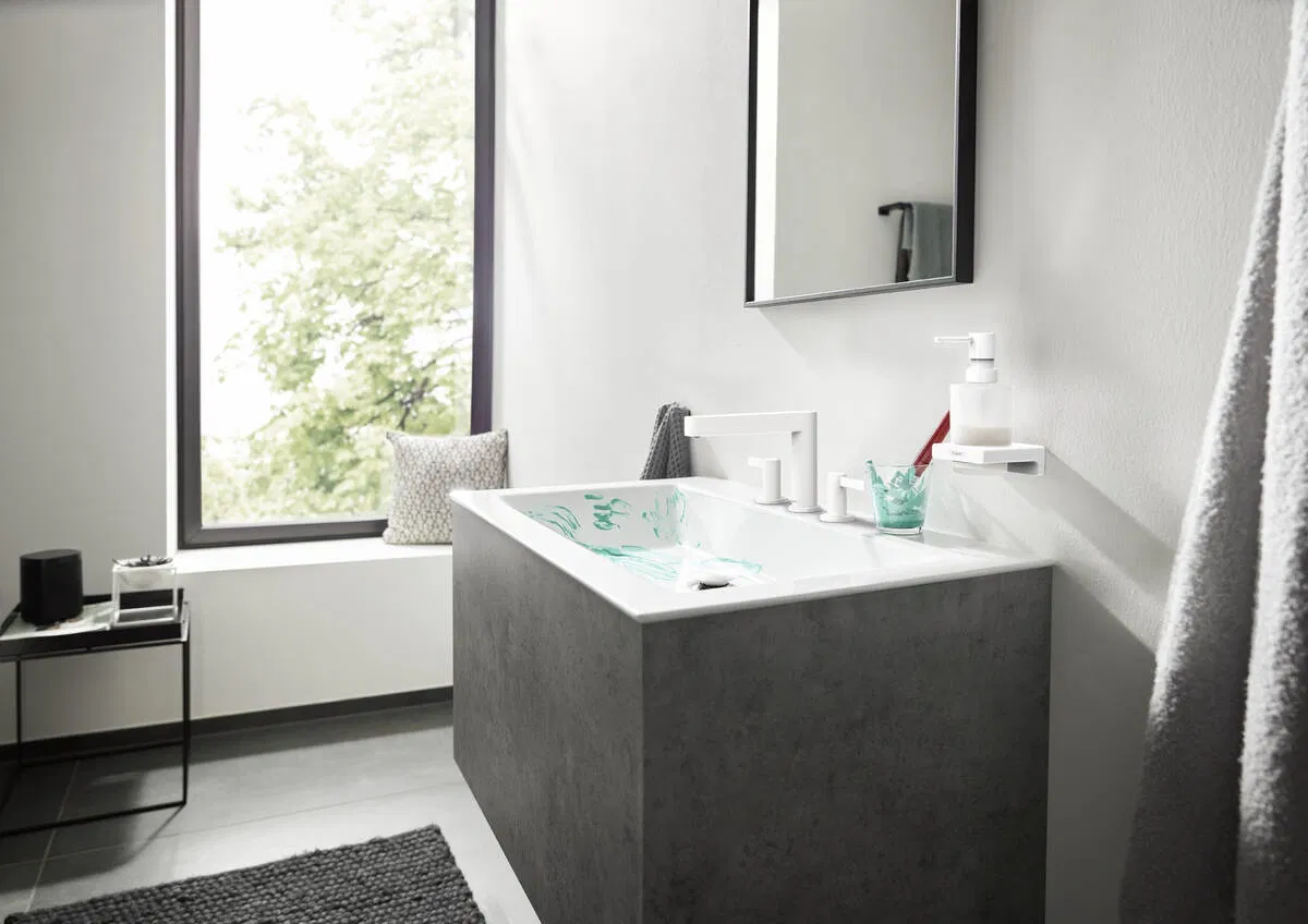 в продажу Змішувач для умивальника Hansgrohe Finoris 110 Matt White 76033700 - фото 3