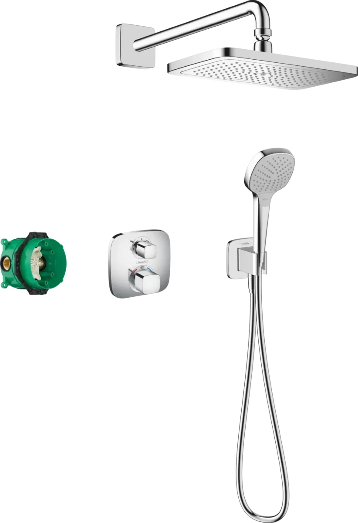 Душевая система Hansgrohe Croma E 280 1jet Ecostat E Chrome 27953000