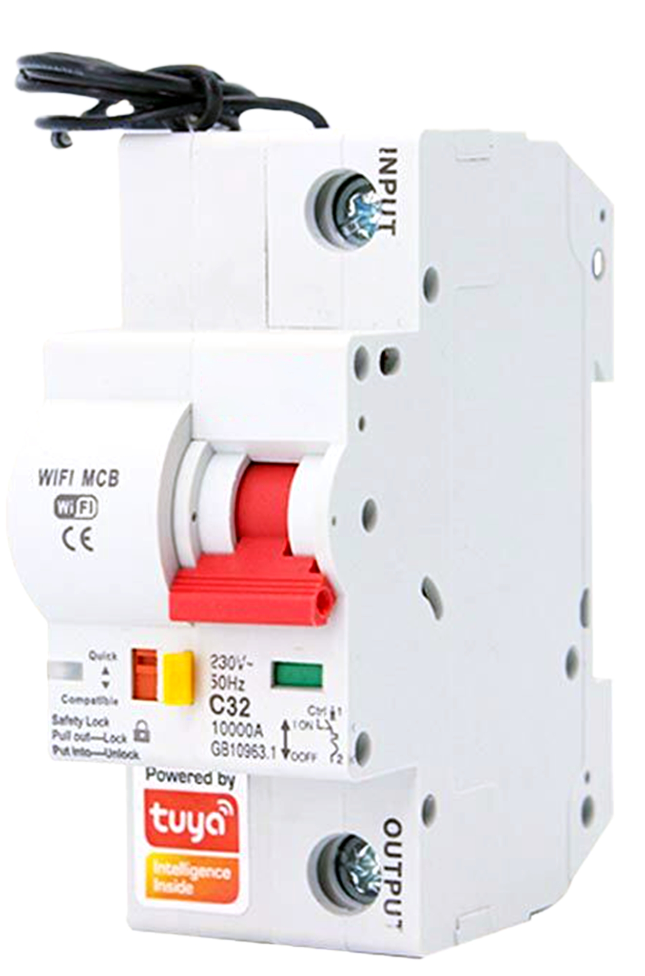 Розумний автоматичний вимикач Tervix Pro Line WiFi Circuit Breaker, 32A (без ЭМ) 439470