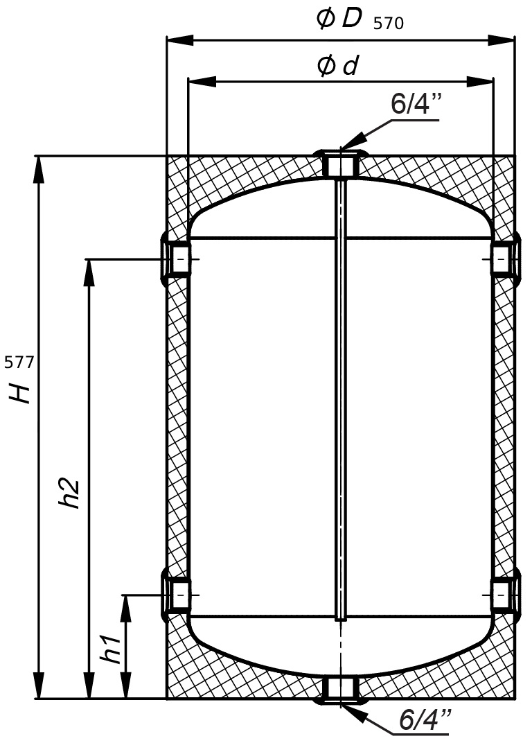 KHT НРТH-100 Габаритные размеры