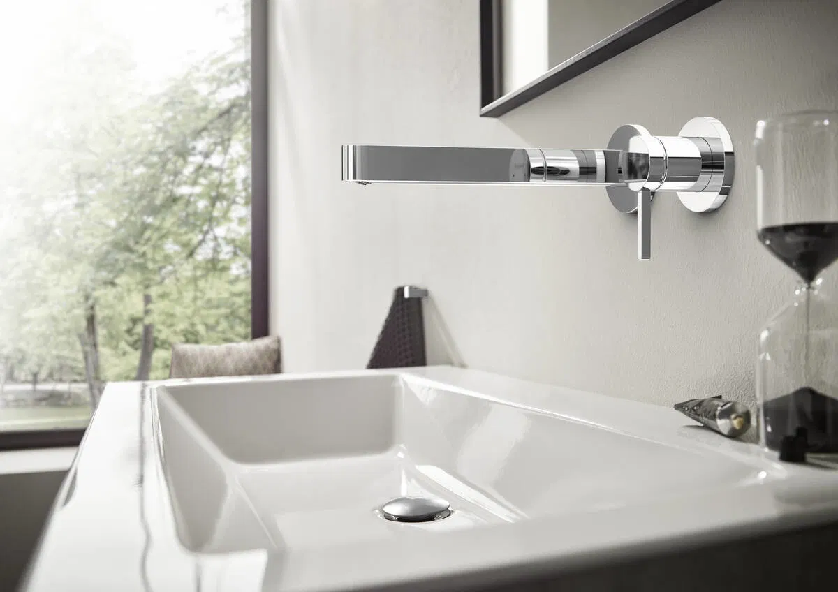 Зовнішня частина змішувача для раковини Hansgrohe Finoris 225 Chrome 76050000 ціна 15701 грн - фотографія 2