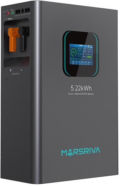 в продажу Акумулятор Marsriva LiFePO4 battery, 51.2V/102Ah (MR-LFP48-100-WMD) - фото 3