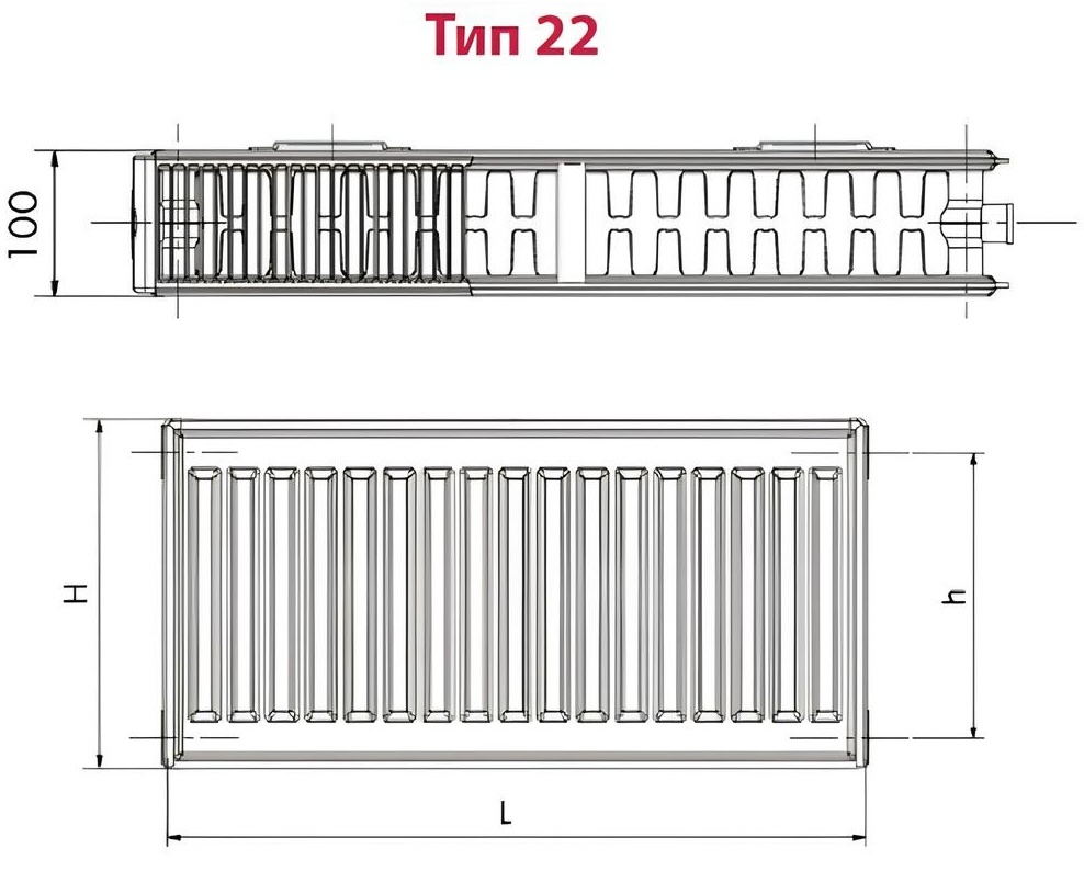 в продажу Радіатор для опалення Hi-Therm Compact 22 500x600 (22VK500600) - фото 3